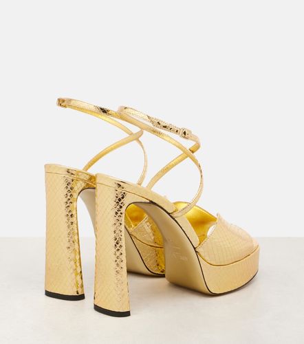 Sandales Karli 125 à plateau en cuir - Jimmy Choo - Modalova