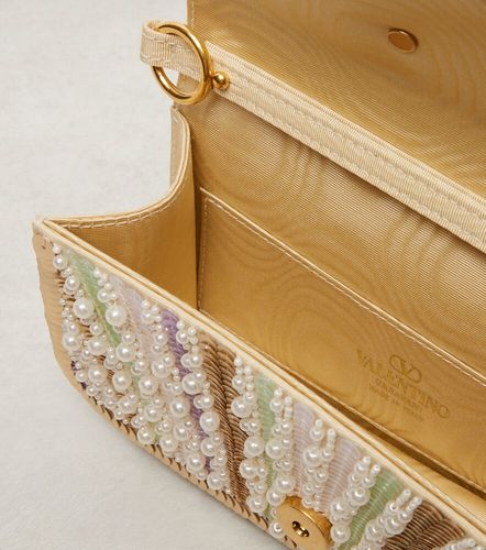 Sac à main Locò Small en satin à ornements - Valentino Garavani - Modalova