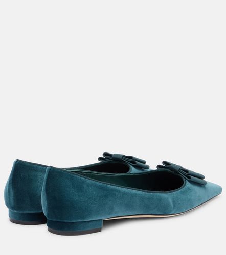 Ballerines Reador en velours - Manolo Blahnik - Modalova