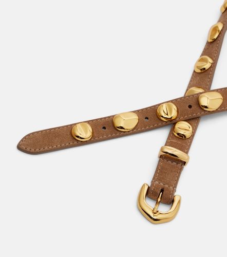 Ceinture Vaal en daim à ornements - Amanu - Modalova