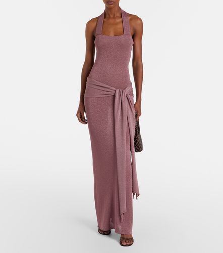 Robe longue en maille lamée - Aya Muse - Modalova