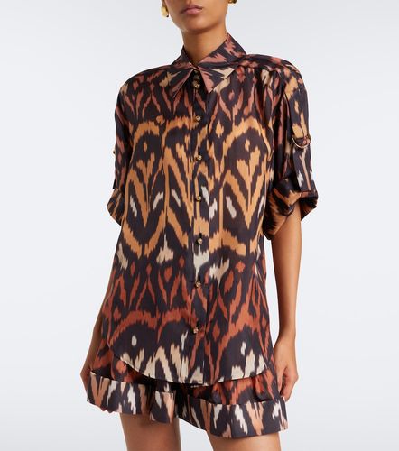 Chemise Aster en soie habutaï à imprimé - Zimmermann - Modalova