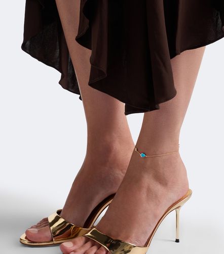 Bracelet de cheville Riviera en or 18 ct, turquoise et diamant - Shay Jewelry - Modalova