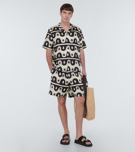 Short imprimé en coton et soie - Commas - Modalova