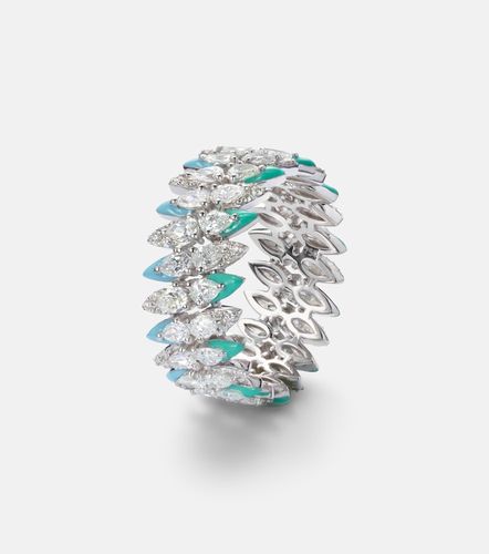 Bague en or blanc 18 ct et diamants - Kamyen - Modalova