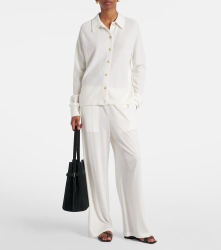 Pantalon ample en coton et soie - Toteme - Modalova