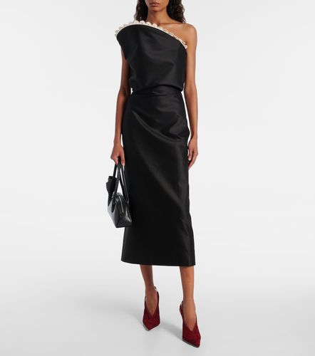 Robe midi en coton et crochet - Magda Butrym - Modalova