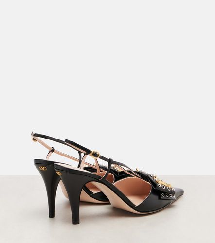 Escarpins slingback Bowow 85 en cuir à ornements - Valentino Garavani - Modalova