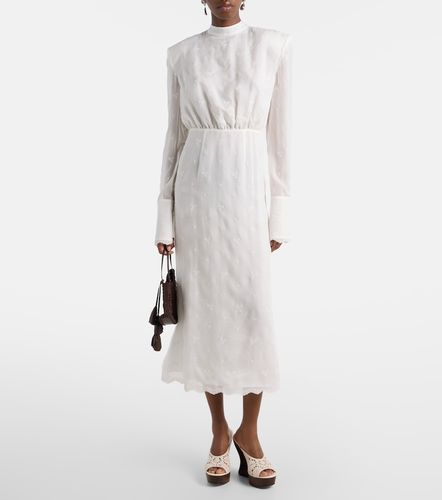 Robe midi en soie, laine et coton mélangés - Magda Butrym - Modalova