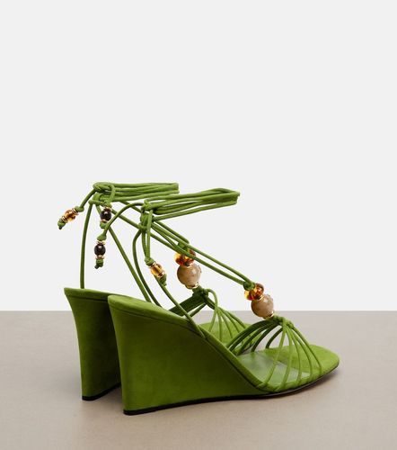 Sandales compensées Lola en daim à ornements - Jimmy Choo - Modalova