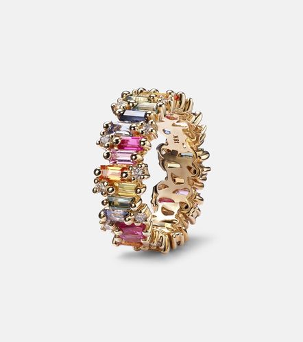 Bague Audrey en or 18 ct, saphirs et diamants - Suzanne Kalan - Modalova