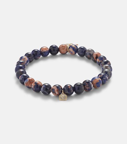Bracelet en or 14 ct, perles, saphirs et sodalite - Sydney Evan - Modalova