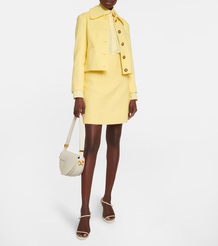 Mini-jupe en tweed de coton mélangé - Patou - Modalova