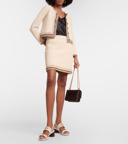 Cardigan en crochet de coton mélangé - Tory Burch - Modalova