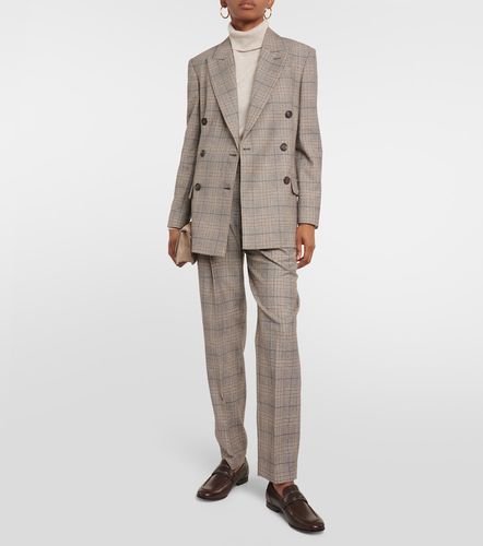 Pantalon en laine et coton mélangés - Brunello Cucinelli - Modalova
