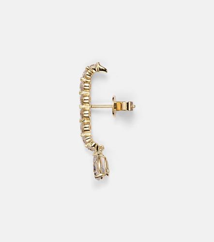 Boucle d'oreille unique en or 18 ct et diamants - Anita Ko - Modalova