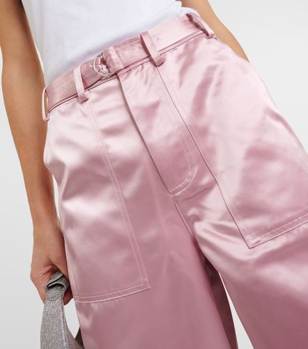 Pantalon ample Shay en satin à taille haute - Staud - Modalova