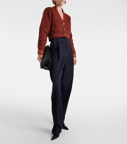 Cardigan court en laine mélangée - Victoria Beckham - Modalova