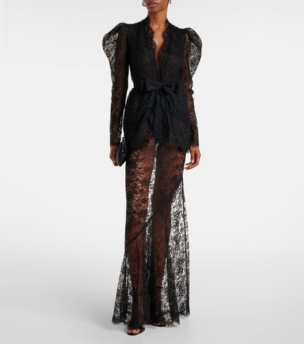Robe longue en dentelle - Alessandra Rich - Modalova