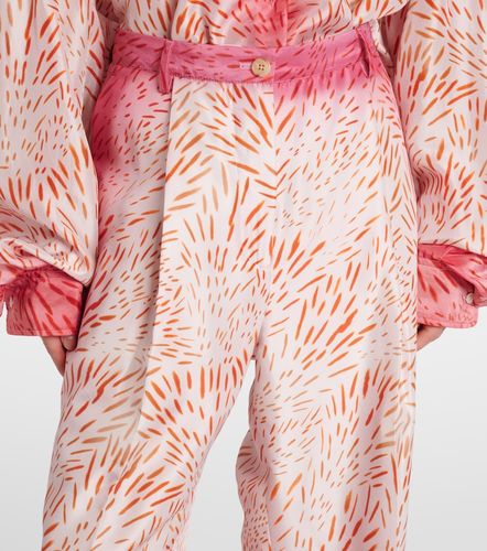 Pantalon ample en soie à imprimé - Dries Van Noten - Modalova