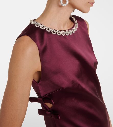 Robe en satin à ornements - Self-Portrait - Modalova
