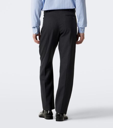 Pantalon droit en laine à rayures - Saint Laurent - Modalova