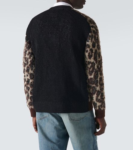 Cardigan en jacquard à imprimé léopard - Junya Watanabe - Modalova
