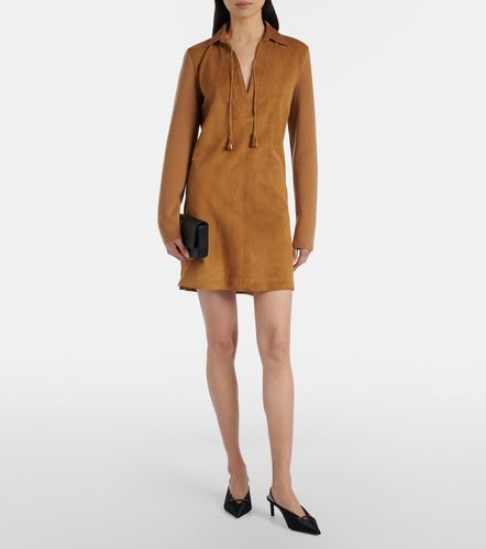 Robe en laine mélangée et daim - Tom Ford - Modalova