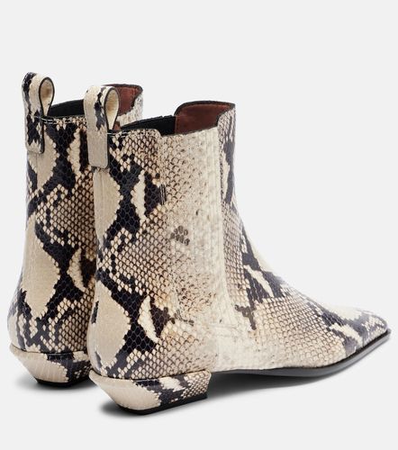 Bottines Bettina à imprimé serpent - Paris Texas - Modalova
