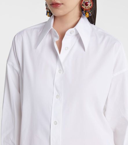 Chemise oversize en coton mélangé - Dolce&Gabbana - Modalova