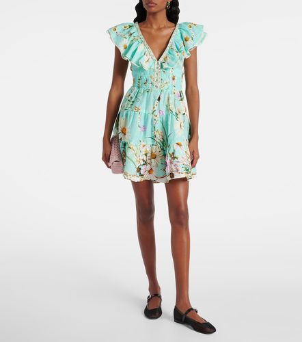 Robe Foral Freefall en lin à ornements - Camilla - Modalova