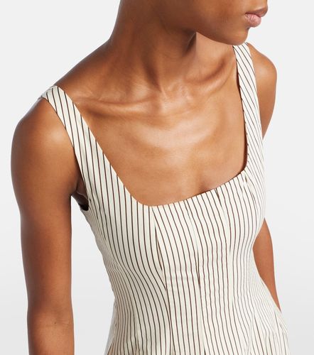 Staud Robe midi rayée en coton - Staud - Modalova