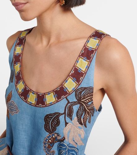 Alémais Robe midi Georgie imprimée en lin - Alemais - Modalova