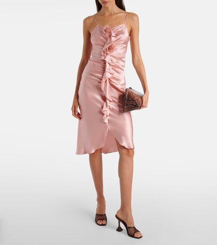 Rodarte Robe midi en soie froncée - Rodarte - Modalova