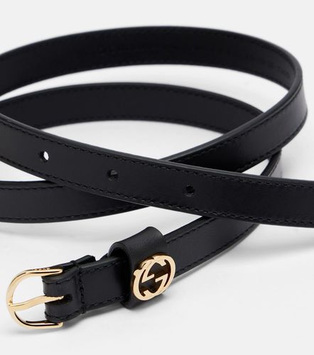 Ceinture Interlocking G en cuir - Gucci - Modalova