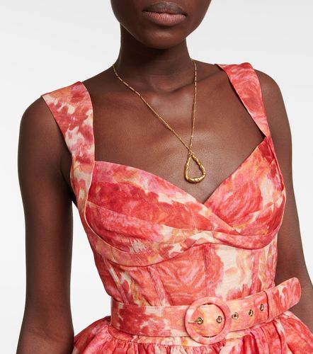 Robe High Tide en lin et soie à fleurs - Zimmermann - Modalova