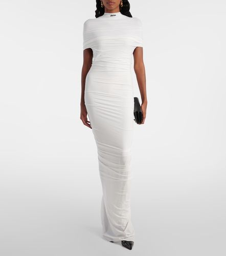 Robe longue en jersey à franges - Jean Paul Gaultier - Modalova
