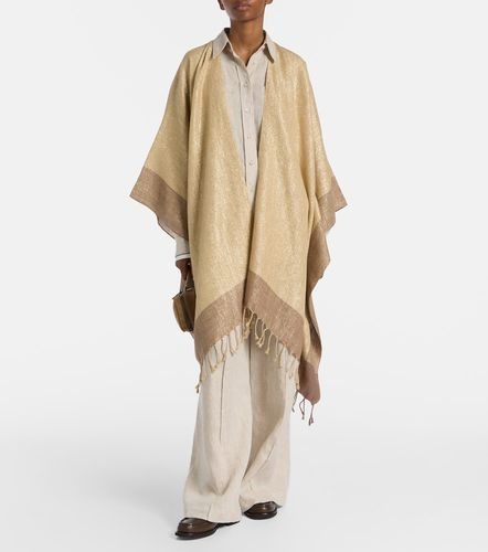 Poncho en lin mélangé - Brunello Cucinelli - Modalova