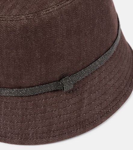 Chapeau bob Monili en jean - Brunello Cucinelli - Modalova