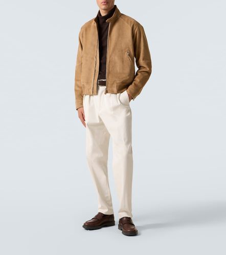 Veste bomber Novak en daim - Loro Piana - Modalova