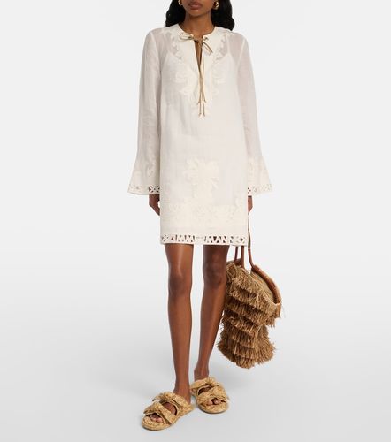 Robe Indra en ramie à broderie - Zimmermann - Modalova