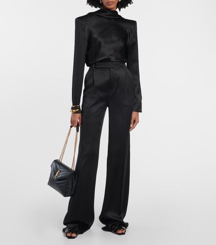 Mules Tribute Nu Pieds 05 en cuir - Saint Laurent - Modalova