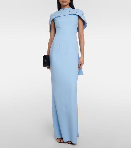 Robe longue à cape et cristaux - Safiyaa - Modalova