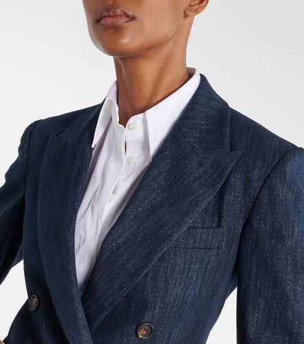 Blazer métallisé en coton mélangé - Brunello Cucinelli - Modalova