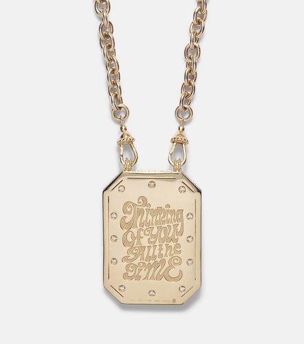 Collier Thinking of You en or 18 ct et diamants - Marie Lichtenberg - Modalova