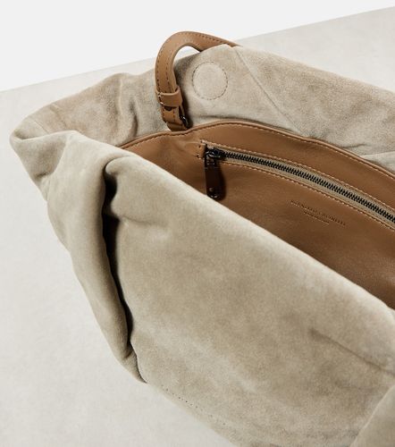 Pochette Fold-Over Small en daim - Brunello Cucinelli - Modalova