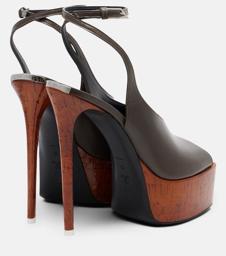 Sandales à plateforme Ornella en cuir - The Attico - Modalova
