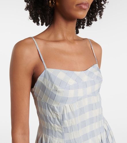 Robe midi Kittiya en coton à carreaux - Simkhai - Modalova