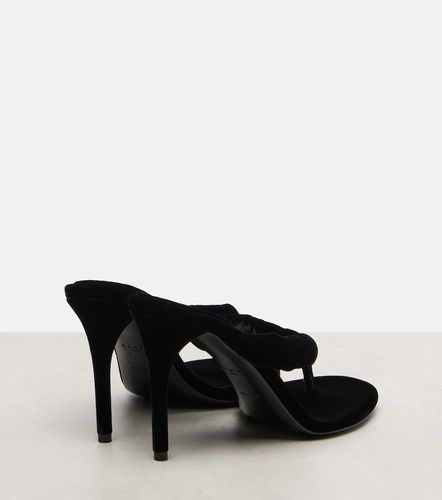 Alaïa Mules 90 en velours - Alaia - Modalova