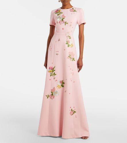 Robe à broderies florales - Carolina Herrera - Modalova